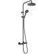 Душевая система Hansgrohe Vernis Blend ShPipe 200 1jet ESm 26089670 черный матовый