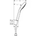Душевой гарнитур Hansgrohe Croma Select E 1jet Porter Set 26412400 хром