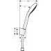 Душевой гарнитур Hansgrohe Croma Select S Vario Porter 125 26421400 белый/хром