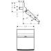 Боковой душ Hansgrohe Raindance 150 1jet Rainfall Stream 26443000 хром
