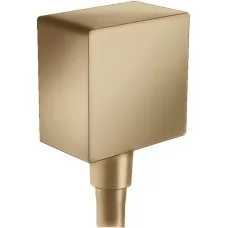 Подключение для душевого шланга Hansgrohe Fixfit 26455140 бронза матовый 