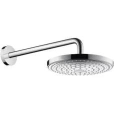 Верхний душ на кронштейне Hansgrohe Raindance Select S 240 2jet EcoSmart 26470400 белый/хром