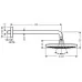 Верхний душ на кронштейне Hansgrohe Raindance Select S 240 2jet 26466400 белый/хром
