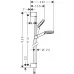 Душевой набор Hansgrohe Crometta 1jet Unica 90 см EcoSmart 26539400 белый/хром