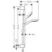 Душевой набор Hansgrohe Croma Select S Multi Unica 26561400 белый/хром