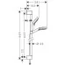 Душевой набор Hansgrohe Crometta 100 Vario EcoSmart+ 65 см 26555400 белый/хром