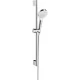 Душевой набор Hansgrohe Crometta 1jet Green 65 см 26554400 белый/хром 