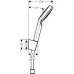 Душевой набор Hansgrohe Crometta 1jet EcoSmart 160 см 26569400 белый/хром 