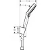 Душевой набор Hansgrohe Crometta 100 Vario Porter 26691400 белый/хром
