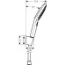 Душевой набор Hansgrohe Raindance Select 3jet 125 см 26700000 хром