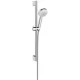 Душевой набор Hansgrohe Crometta 100 Vario EcoSmart 26654400 белый/хром