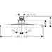 Верхний душ Hansgrohe Crometta E 240 1jet EcoSmart 26727000 хром