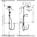 Душевая система Hansgrohe Croma Select 280 Air 1jet Showerpipe 26793000 хром