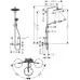 Душевая система Hansgrohe Croma Select S Showerpipe 280 1jet 26890670 черный матовый