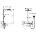 Душевая панель Hansgrohe Rainmaker Select 460 3jet Showerpipe 27106400 белый/хром