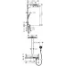 Душевая панель Hansgrohe Rainmaker Select Showerpipe 460 2jet 27109400 белый/хром