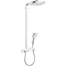 Душевая система Hansgrohe Raindance Select E 300 3jet Showerpipe 27127400 белый/хром