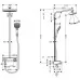 Душевая система Hansgrohe Raindance Select E Showerpipe 300 2jet, EcoSmart 27283400 белый/хром