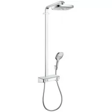 Душевая система Hansgrohe Raindance Select E Showerpipe 300 2jet, EcoSmart 27283400 белый/хром
