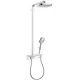 Душевая система Hansgrohe Raindance Select E Showerpipe 300 2jet, EcoSmart 27283400 белый/хром