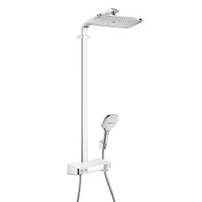 Душевая система Hansgrohe Raindance Select E 360 1jet ST Showerpipe 27288400 белый/хром 