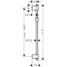 Душевая штанга Hansgrohe Unica Varia 72 см 27355000 хром