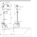 Душевая система Hansgrohe Croma Select E 180 2jet Showerpipe 27352400 белый/хром