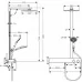 Душевая система Hansgrohe Raindance E Showerpipe 300 1jet EcoSmart 27364000 хром