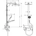 Душевая система Hansgrohe Raindance E 300 1jet Showerpipe 350 ST 27361000 хром