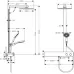 Душевая система Hansgrohe Raindance E 300 1jet Showerpipe 600 ST 27363000 хром