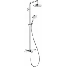 Душевая система Hansgrohe Croma Select S 180 2jet Showerpipe 27351400 белый/хром