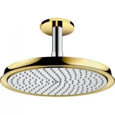 Верхний душ на кронштейне Hansgrohe Classic AIR 240 27405090 золото 