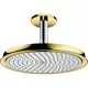 Верхний душ на кронштейне Hansgrohe Classic AIR 240 27405090 золото 