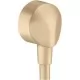 Подключение для душевого шланга Hansgrohe Fixfit S 27454140 шлифованная бронза
