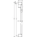 Душевая штанга Hansgrohe Crometta Unica 90 см 27609000 хром 