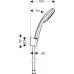 Душевой гарнитур Hansgrohe Croma 100 Vario 125 см 27592000 хром