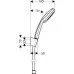 Душевой гарнитур Hansgrohe Croma 100 Vario 125 см 27592000 хром