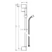 Душевая штанга Hansgrohe Unica Crometta 90 см 27614000 хром