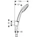 Душевой гарнитур Hansgrohe Croma 100 Multi/Porter'S 27593000 хром