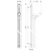 Душевая штанга Hansgrohe Unica Raindance 90 см 27636000 хром 