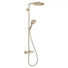 Душевая система Hansgrohe Raindance Select S Showerpipe 240 1jet PowderRain 27633140 бронза