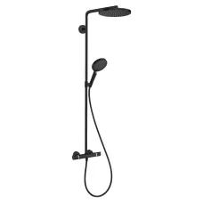 Душевая система Hansgrohe Raindance Select S Showerpipe 240 1jet PowderRain 27633670 черный матовый