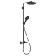 Душевая система Hansgrohe Raindance Select S Showerpipe 240 1jet PowderRain 27633670 черный матовый