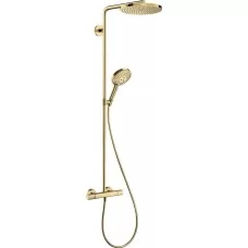 Душевая система Hansgrohe Raindance Select S Showerpipe 240 1jet PowderRain 27633990 золото