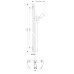 Душевая штанга Hansgrohe PuraVida Unica 90 см 27844000 хром