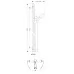 Душевая штанга Hansgrohe PuraVida Unica 90 см 27844000 хром