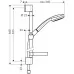 Душевой набор Hansgrohe Croma 100 1jet/Unica'C 65 см 27717000 хром