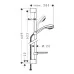 Душевой набор Hansgrohe Crometta 85 Vario/Unica'C 65 см 27764000 хром