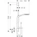Душевой набор Hansgrohe Raindance Select S 150 3jet 90 см 27803400 хром