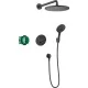 Душевая система Hansgrohe Croma 280 1jet Ecostat S 27961670 черный матовый